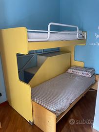 Letto a castello scorrevole