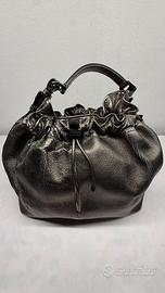 Borsa a secchiello metallizzata Burberry originale