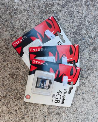 schede di memoria Kingston da 4GB