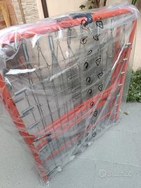 Rete letto singola pieghevole in metallo