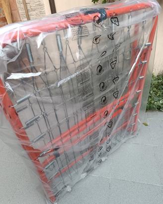 Rete letto singola pieghevole in metallo