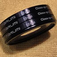 Tre filtri fotografici close-UP