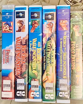 Lotto 6 vhs Film Animazione Universal
