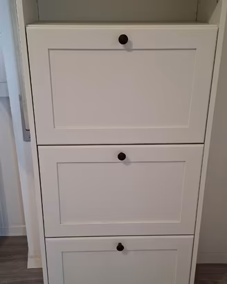 Scarpiera Brusali Ikea a 3 scomparti come nuova