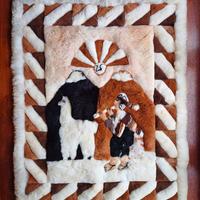Lussuoso Tappeto in lana di Alpaca del Perù