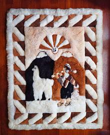Lussuoso Tappeto in lana di Alpaca del Perù