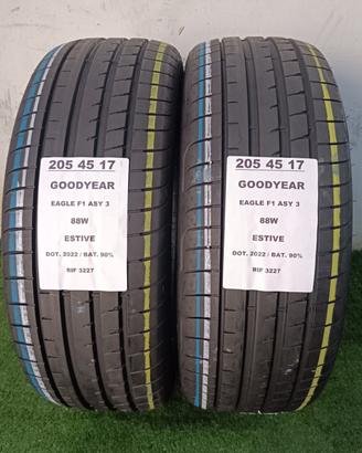 2 GOMME 205 45 17 GOODYEAR RIF3227