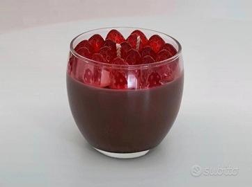 Torta al Cioccolato e Fragole  Candela Artigianale