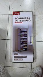 Scarpiera in tessuto 9 ripiani