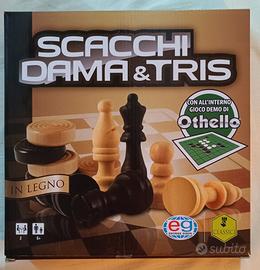 scacchi, dama e tris marca eg  nuovo