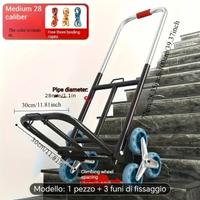 1pz Carrello Pieghevole Robusto con Ruote 