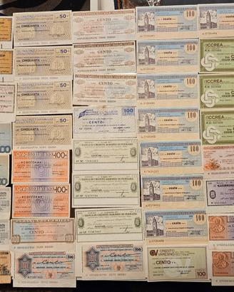 Mini Assegni anni 70 monete collezionismo