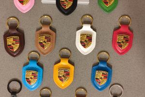 Portachiavi PORSCHE in pelle o acciaio