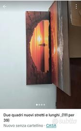 coppia di quadri moderni nuovi 
