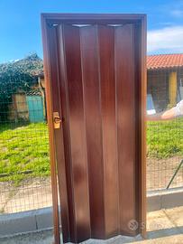 Porta soffietto legno esterno Pvc interno