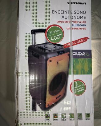 Cassa Bluetooth Portatile Ibiza Street-Wave 400W