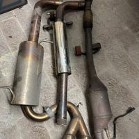 Scarico Sportivo Lupo Gti, catalizzatore originale
