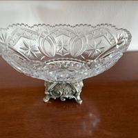 Soprammobile cristallo e argento