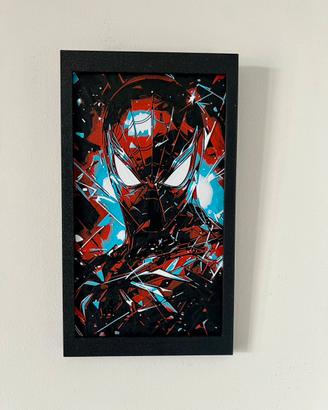 Quadro Spiderman Stampa 3D