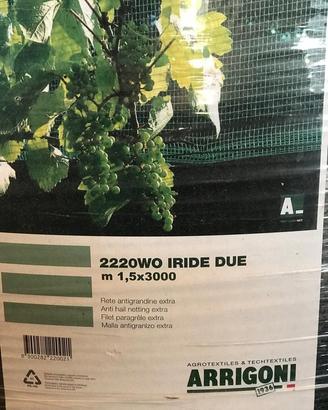 Rete antigrandine verde vigneti