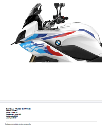 Manuale officina BMW S1000Xr - K69  Manuale Offici