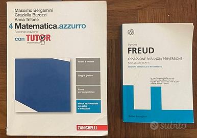 libri:  Matematica azzurro 4;   Ossessione...