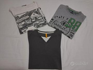 Magliette di cotone a maniche corte.