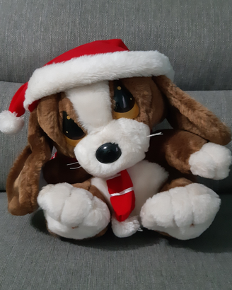Peluche Sad e Sam con sciarpa e cappello natalizio