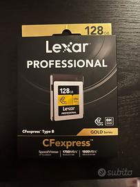 CFexpress 128gb GOLD + lettore