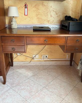 Scrivania Scrittoio in Legno Stile Classico