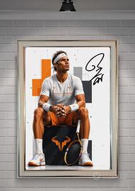 quadro poster Rafael Nadal tennis