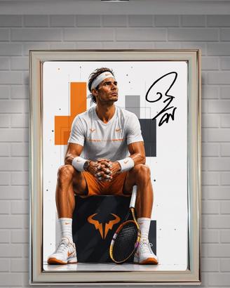 quadro poster Rafael Nadal tennis
