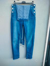 salopette donna jeans 