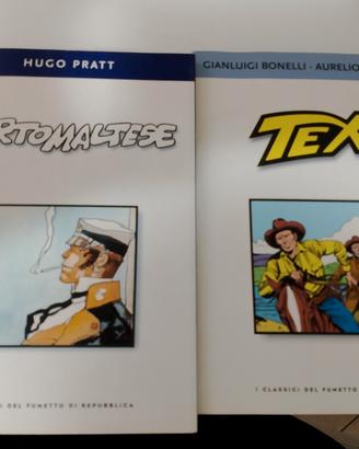 corto maltese e Tex fumetto 