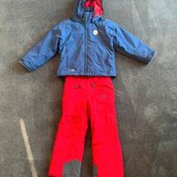 giacca e pantaloni sci bambino 5/6 anni