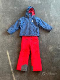 giacca e pantaloni sci bambino 5/6 anni