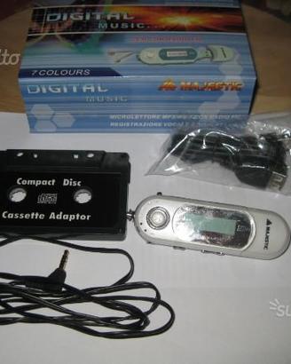 Lettore mp3 con adattatore cassette