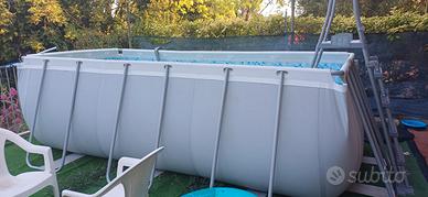 piscina 4x2 +scaletta + pompa a sabbia