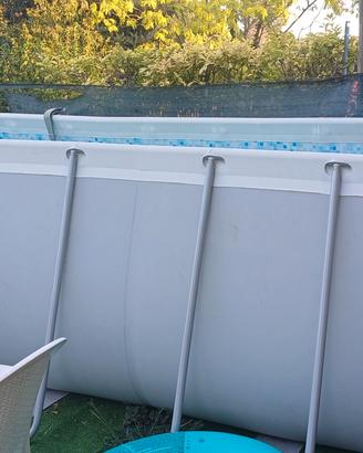 piscina 4x2 +scaletta + pompa a sabbia