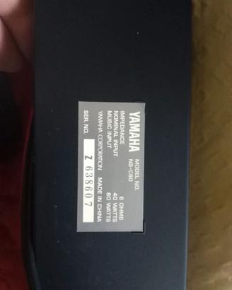 Subwoofer e speaker Yamaha