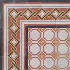 Mattonelle d'epoca in graniglia, graniglie antiche