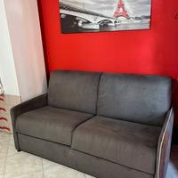 Divano letto 2 piazze grigie