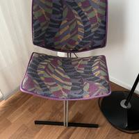 Sedie tavolo tessuto Saporiti/Missoni