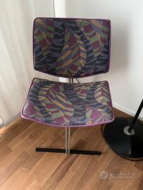 Sedie tavolo tessuto Saporiti/Missoni