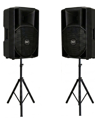 Coppia RCF Art 412-A + Stativi e Cavi