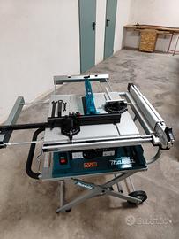 banco sega Makita 2704 con carrello spingi pezzo
