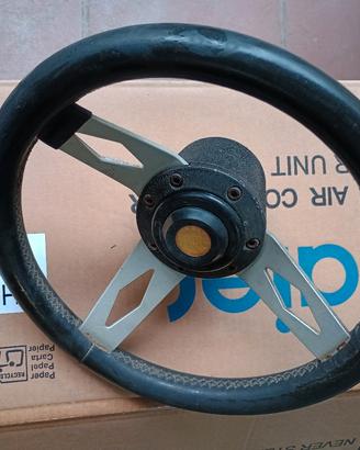 sterzo vintage corse pelle x piccole autovetture