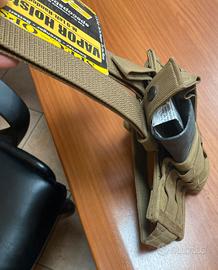 Fondina pistola, sistema di tasche a molle