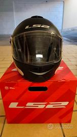 LS2 Casco Moto Modulare STROBE Matt Black