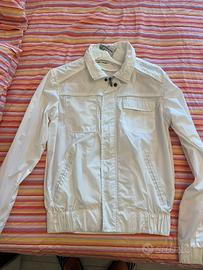Giubbotto uomo antivento bianco - Cotton & Silk
